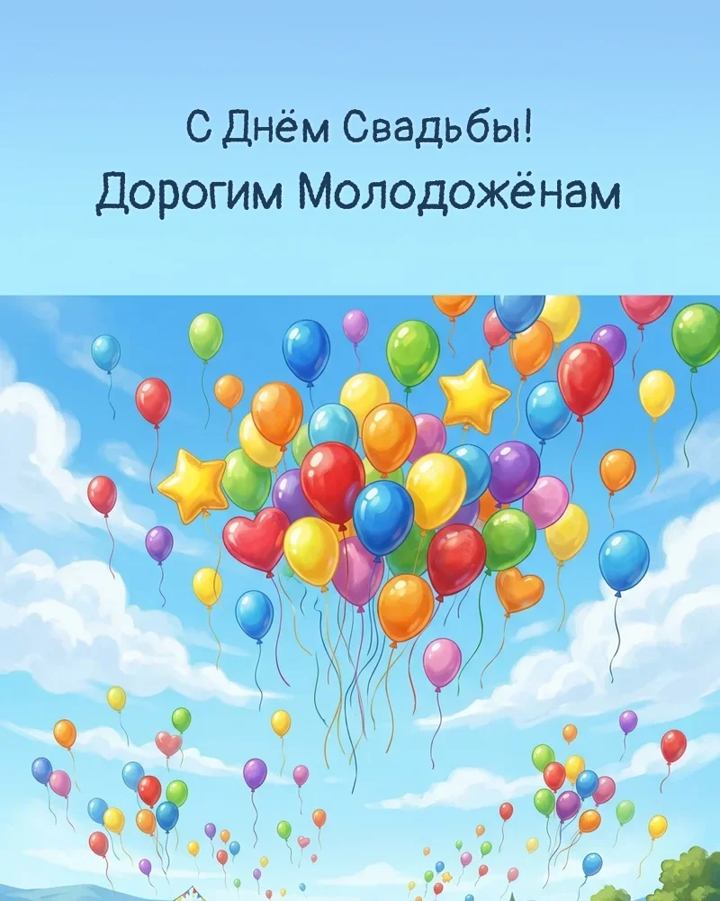 Свадебная открытка с фото: лучший способ поздравить молодожёнов